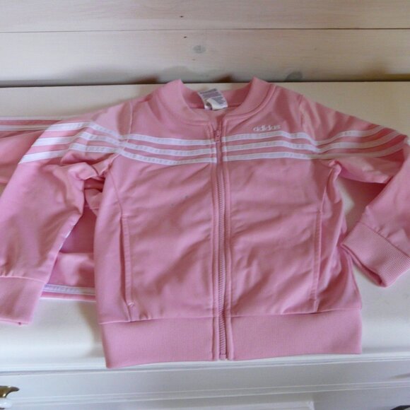 Light Pink Adidas track suit  Size 5 - Picture 1 of 9